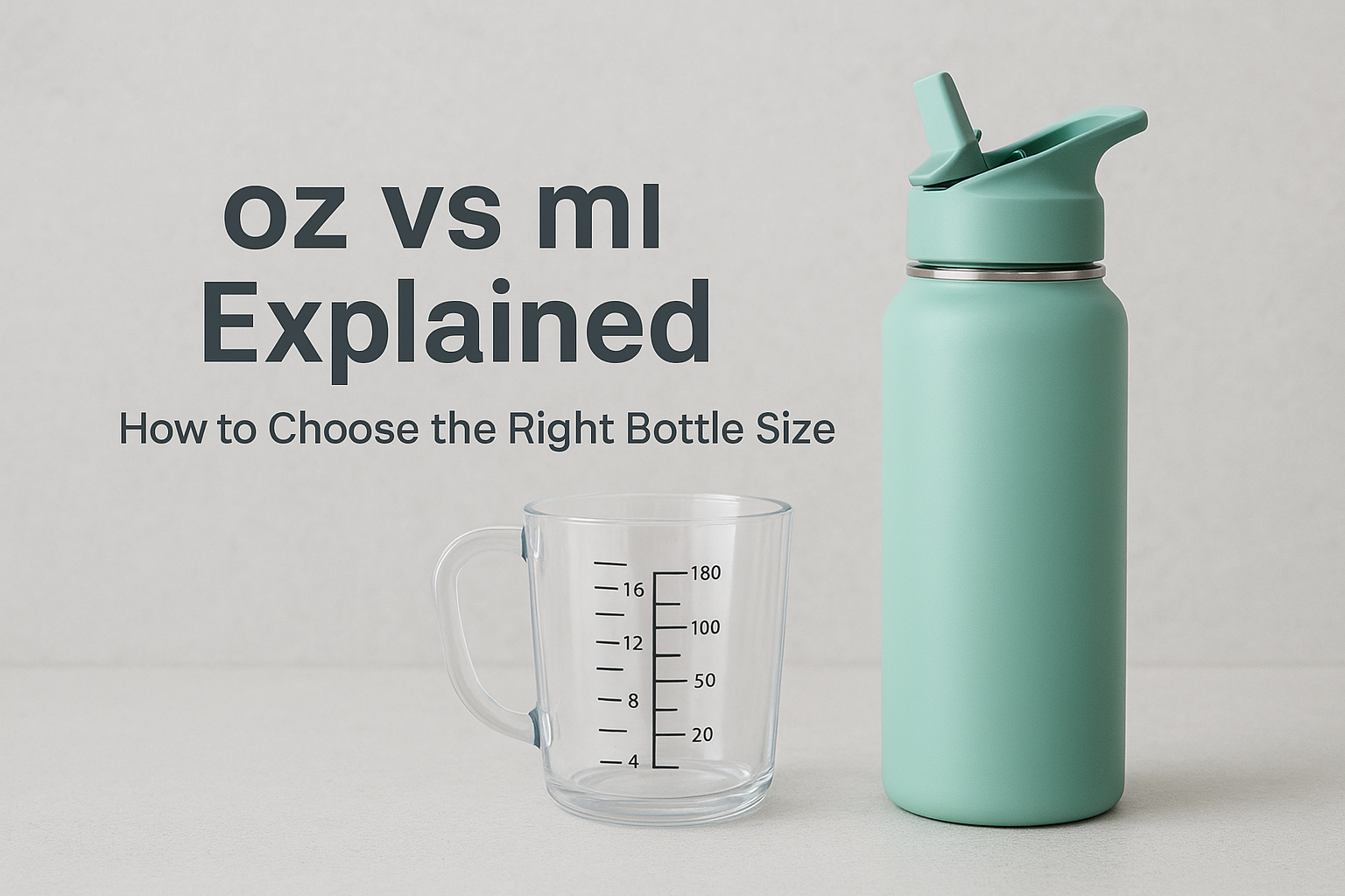 oz vs ml Explained: How to Choose the Right Bottle Size for Everyday Hydration