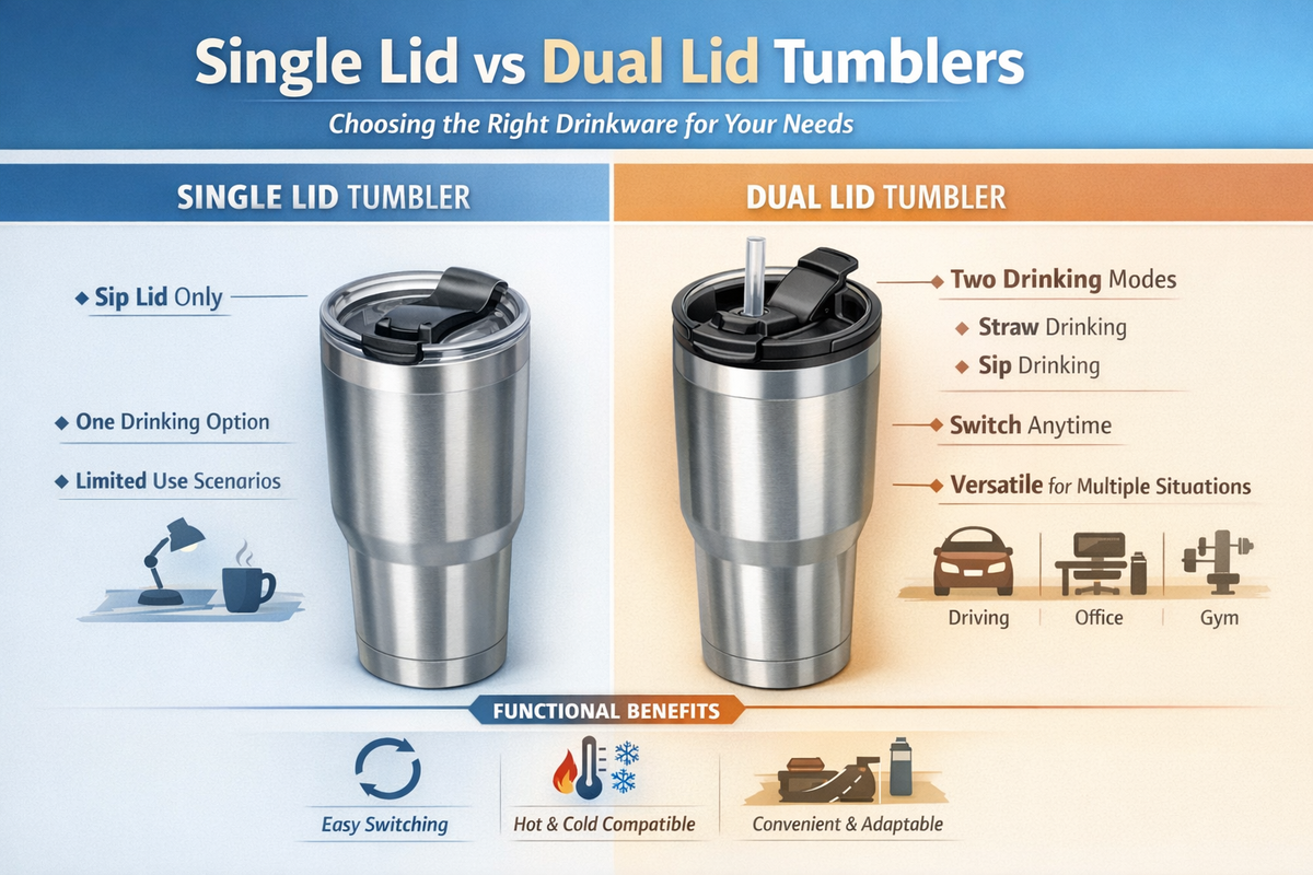 Dual-Lid Tumbler Design: Functional Upgrade or Just a Trend?