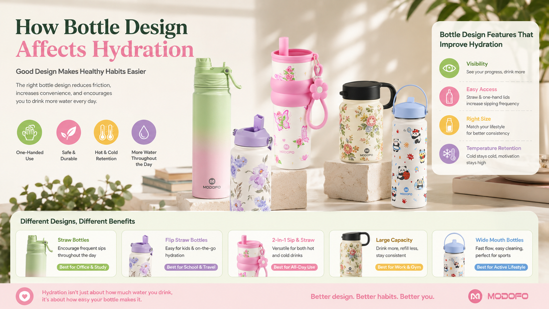How Bottle Design Affects Hydration: Why Some Bottles Make You Drink More Water