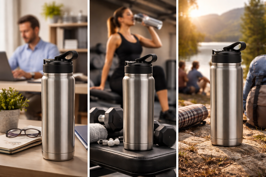 single tumbler supporting daily hydration routine from work desk to fitness and travel