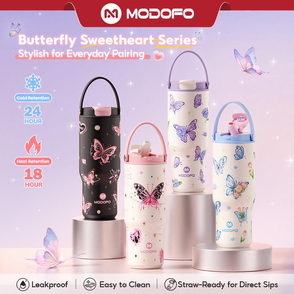 MODOFO Sweet Series❤ Straw Tumbler 304 SUS Thermos