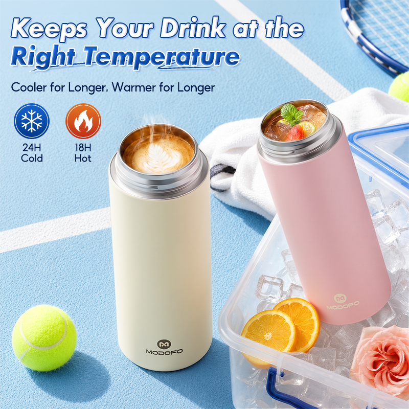 MODOFO Stainless Steel Vacuum Insulated Sports Water Bottle