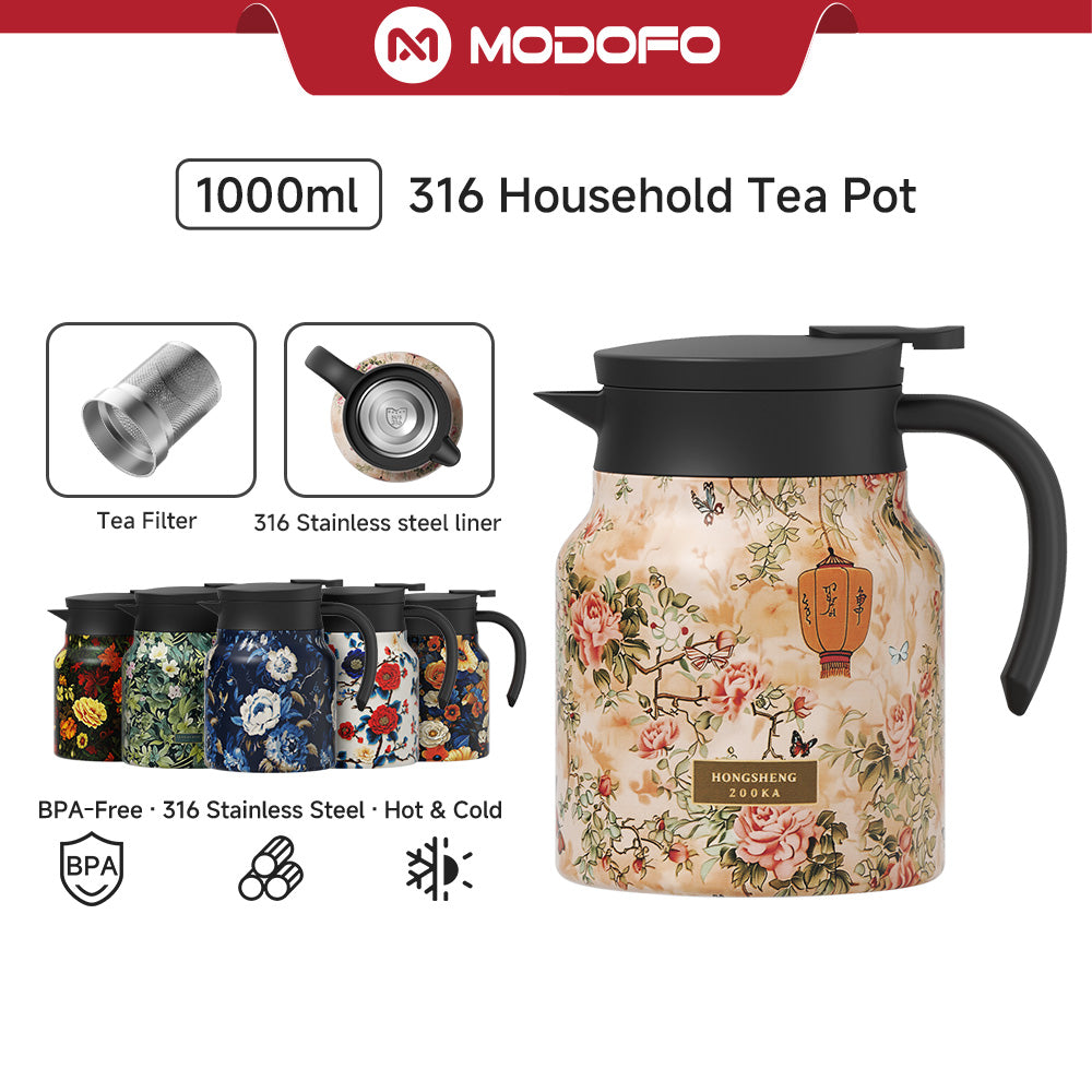 MODOFO 316 Teko Stainless Steel Suhu Konstan Multifungsi Rebusan Universal 1000ML Kapasitas Besar