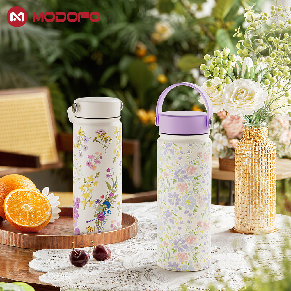MODOFO Cartoon Print Series – Wide Mouth Water Cup 530ml