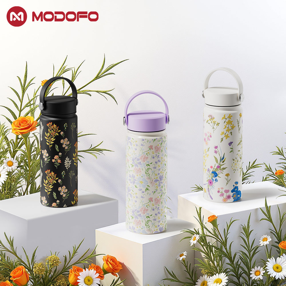 MODOFO Cartoon Print Series – Wide Mouth Water Cup 530ml