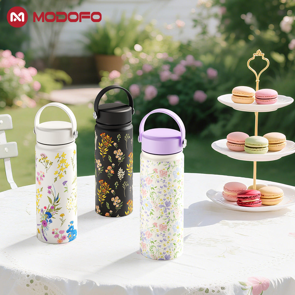 MODOFO Cartoon Print Series – Wide Mouth Water Cup 530ml