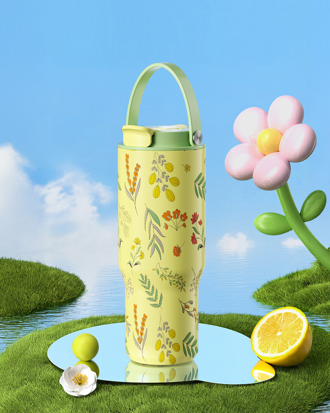 Cartoon Lemon Text 3