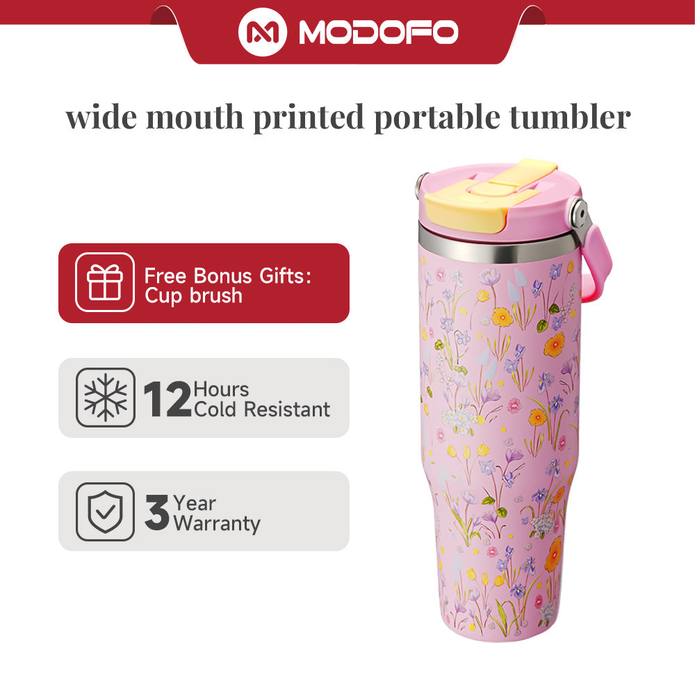MODOFO Watercolor Series – Wide Mouth Water Bottle 530ml