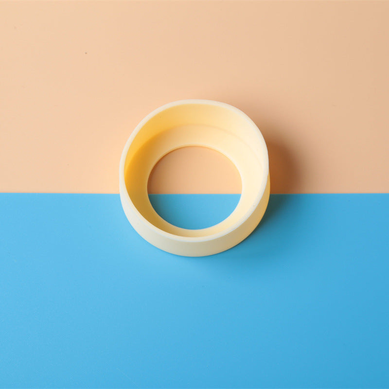 Colorful water cup lid with straw
