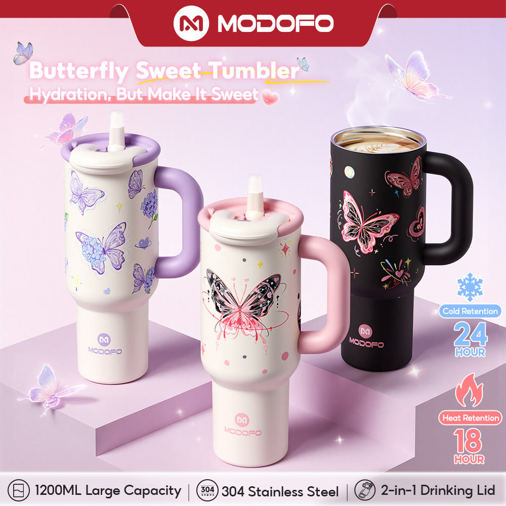 MODOFO Sweet Series❤ Straw Tumbler 304 SUS Thermos