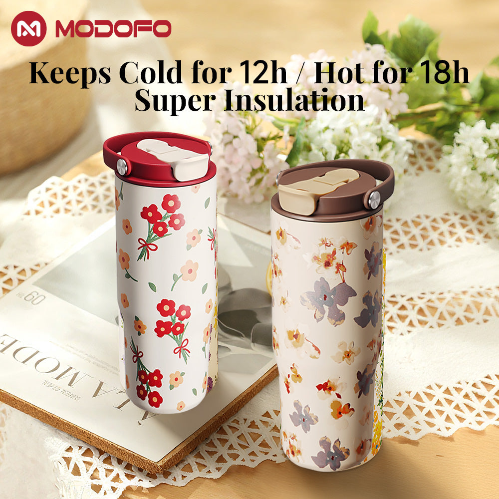 MODOFO Double Wall Insulated 32oz Coffee & Tea Cup