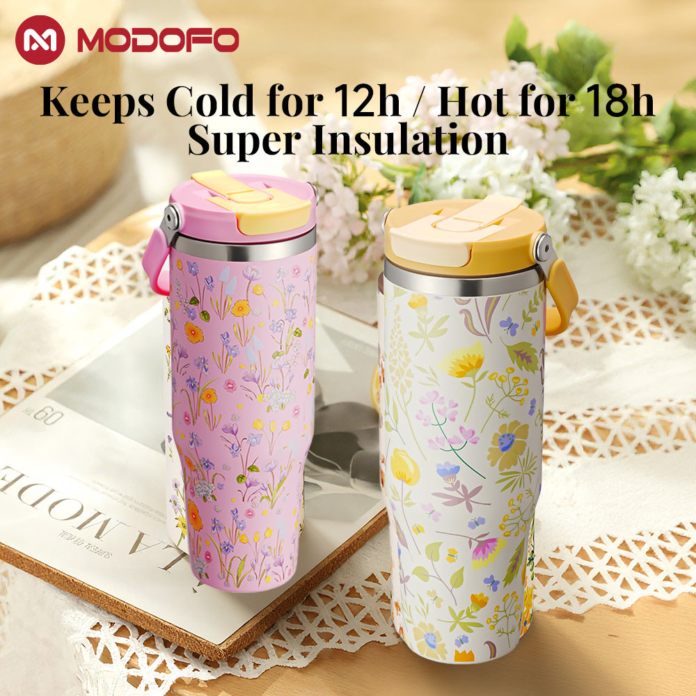 MODOFO Watercolor Series – Wide Mouth Water Bottle 530ml