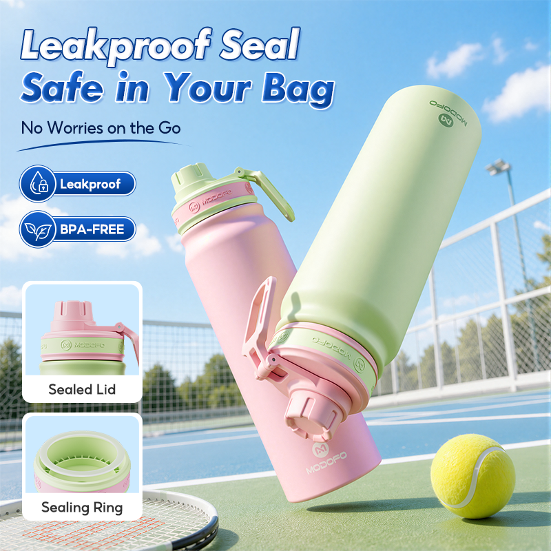 MODOFO Stainless Steel Vacuum Insulated Sports Water Bottle