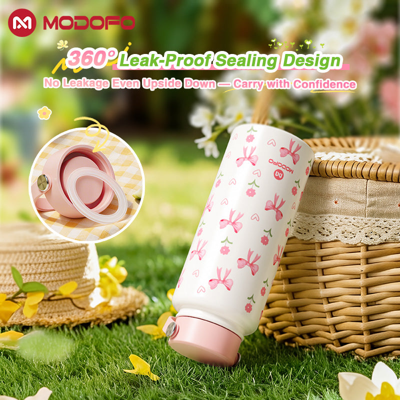 MODOFO 1000ml Insulated Tumbler with Straw – Everyday Thermal Bottle