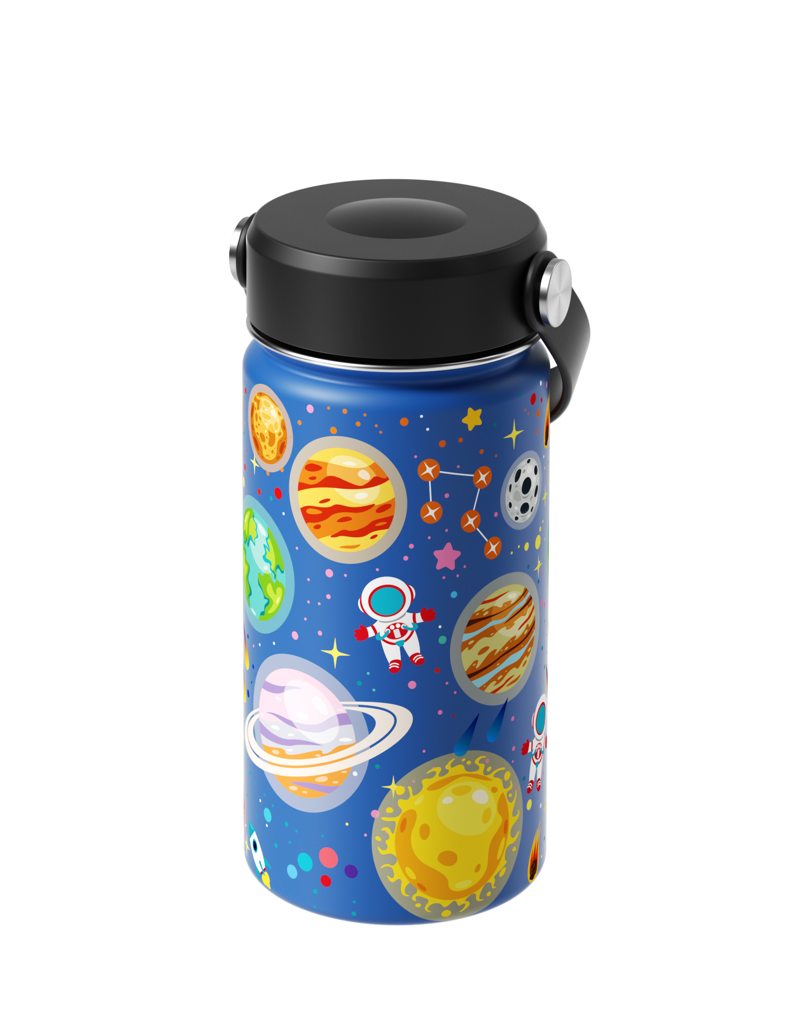 Botol Termos Anak MODOFO 12oz Stainless Steel Kartun Lucu Cangkir Perjalanan Portabel