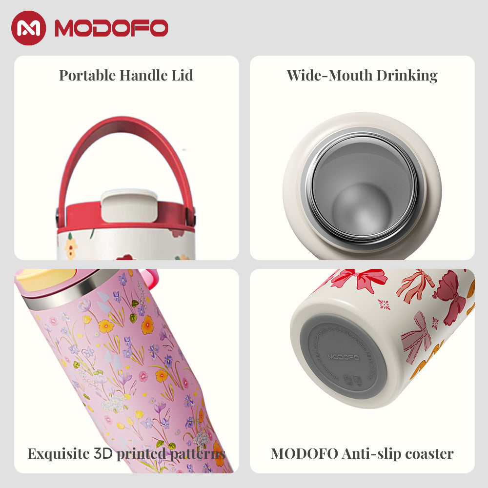 MODOFO Watercolor Series – Wide Mouth Water Bottle 530ml