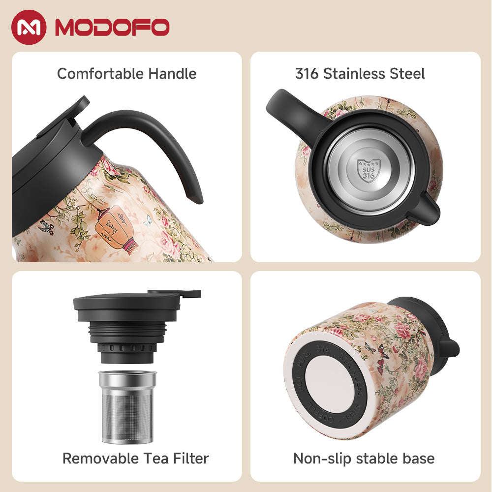 MODOFO 316 Teko Stainless Steel Suhu Konstan Multifungsi Rebusan Universal 1000ML Kapasitas Besar