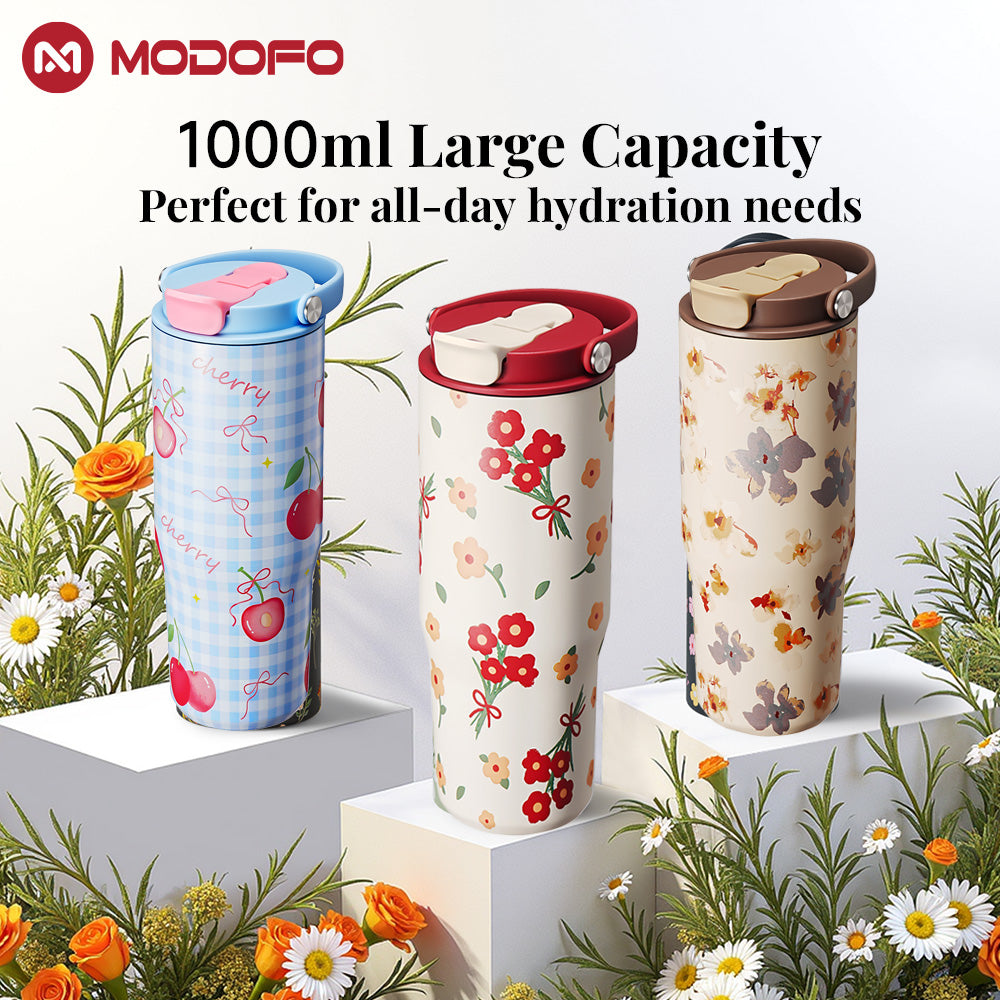 MODOFO Double Wall Insulated 32oz Coffee & Tea Cup
