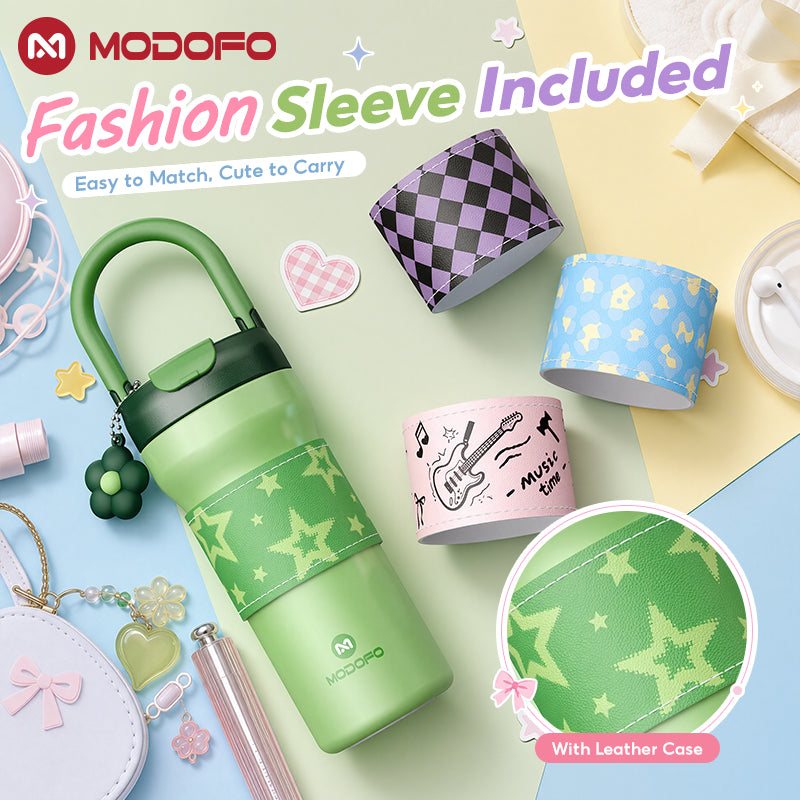 MODOFO Tumbler 24oz/710ml Tumbler Tahan Sejuk Straw 316 Stainless Steel Water Bottle