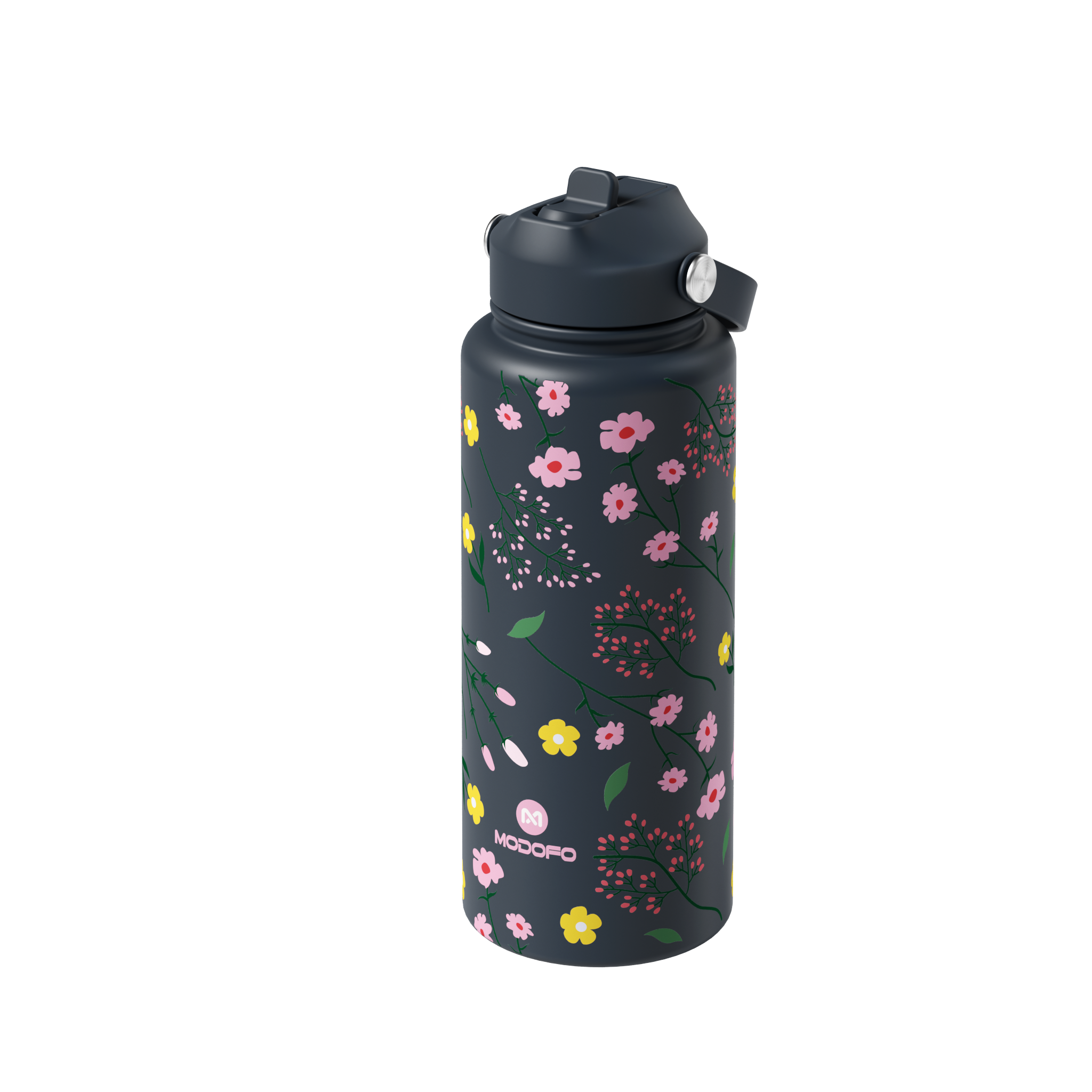 MODOFO 1000ml Insulated Thermos Bottle with Straw — Everyday Large-Capacity Hydration