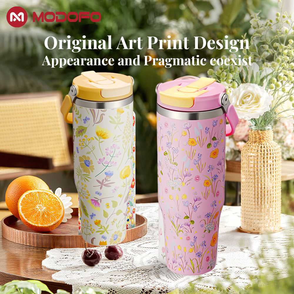 MODOFO Watercolor Series – Wide Mouth Water Bottle 530ml