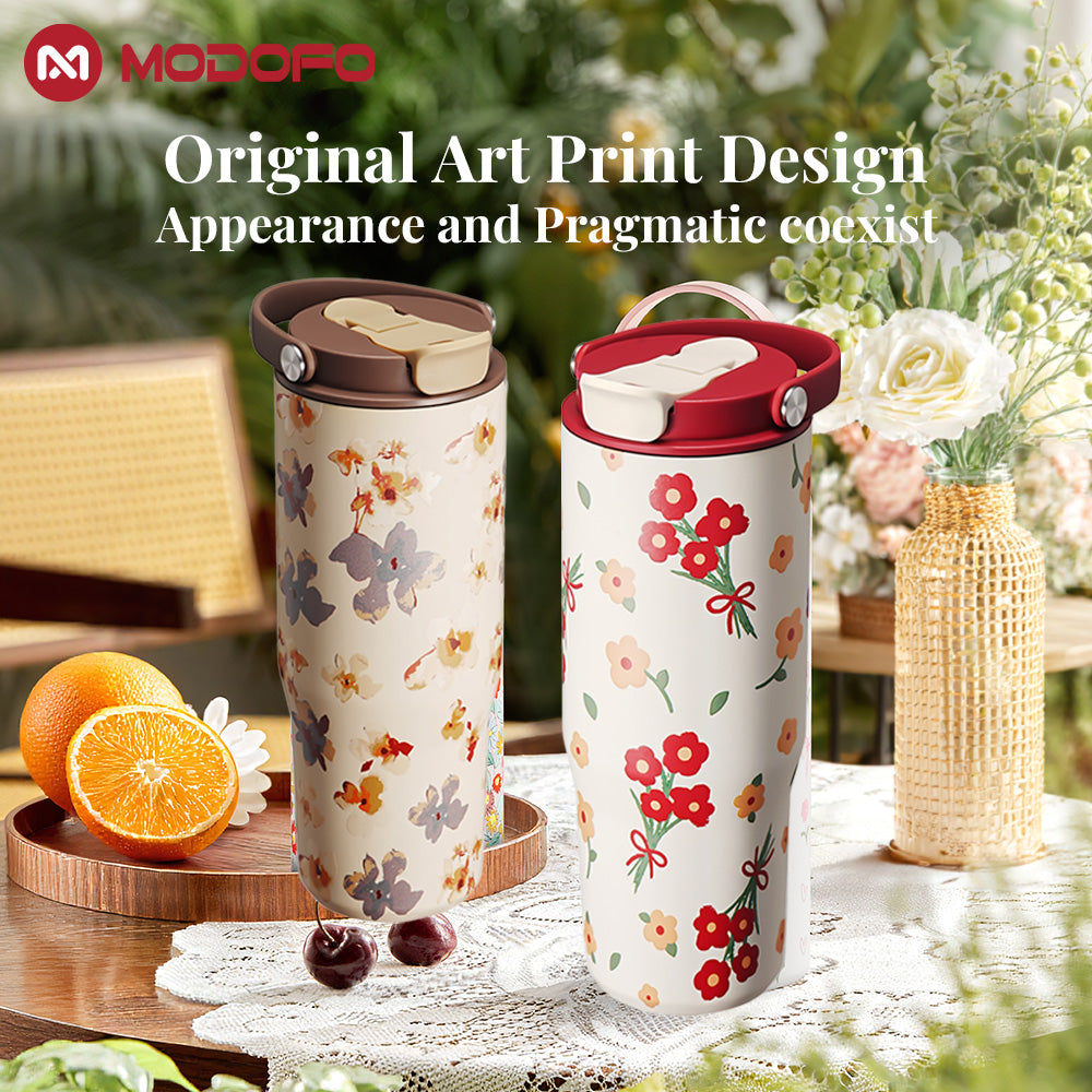 MODOFO Double Wall Insulated 32oz Coffee & Tea Cup