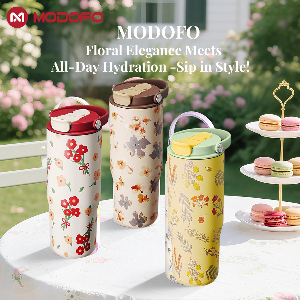 MODOFO Double Wall Insulated 32oz Coffee & Tea Cup