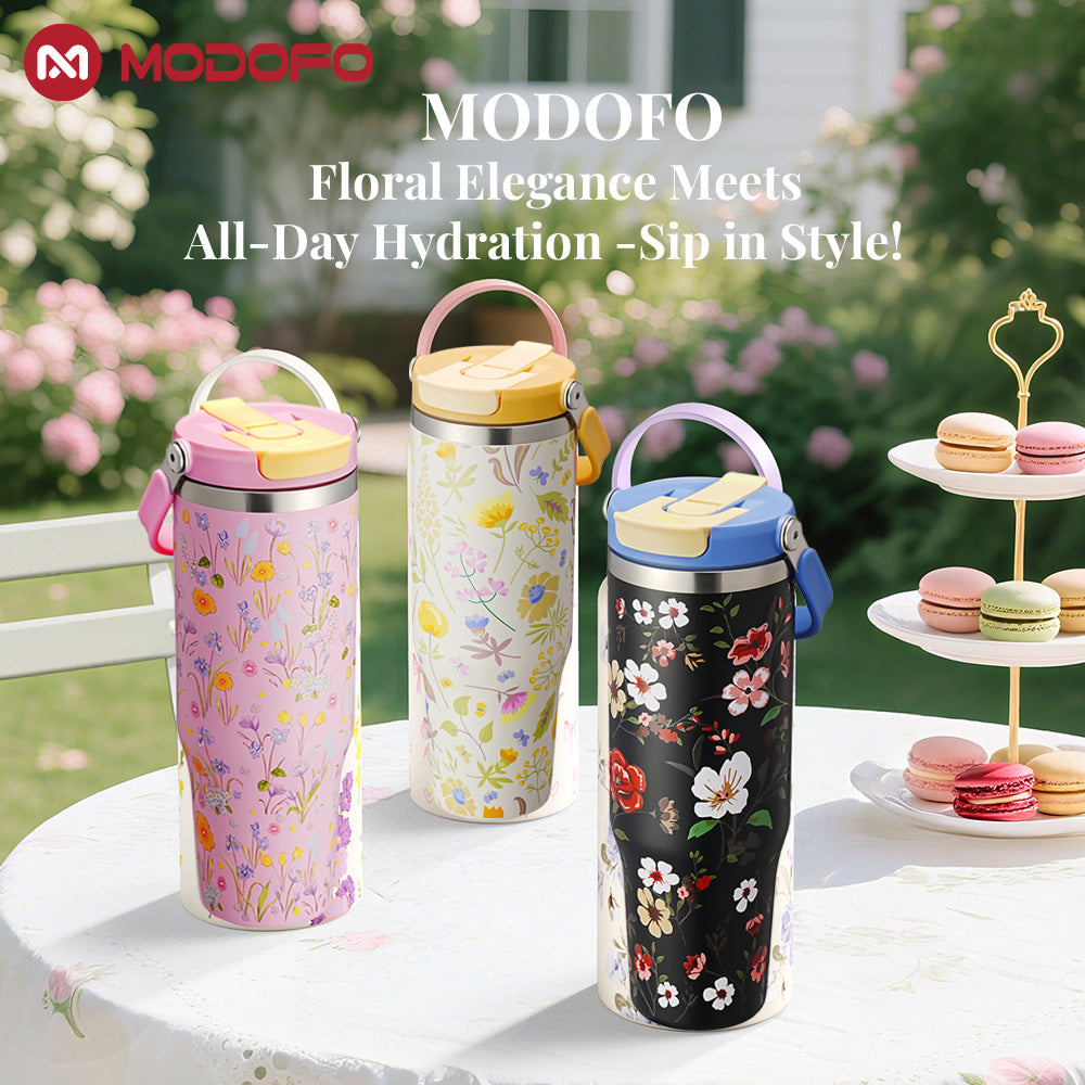MODOFO Watercolor Series – Wide Mouth Water Bottle 530ml
