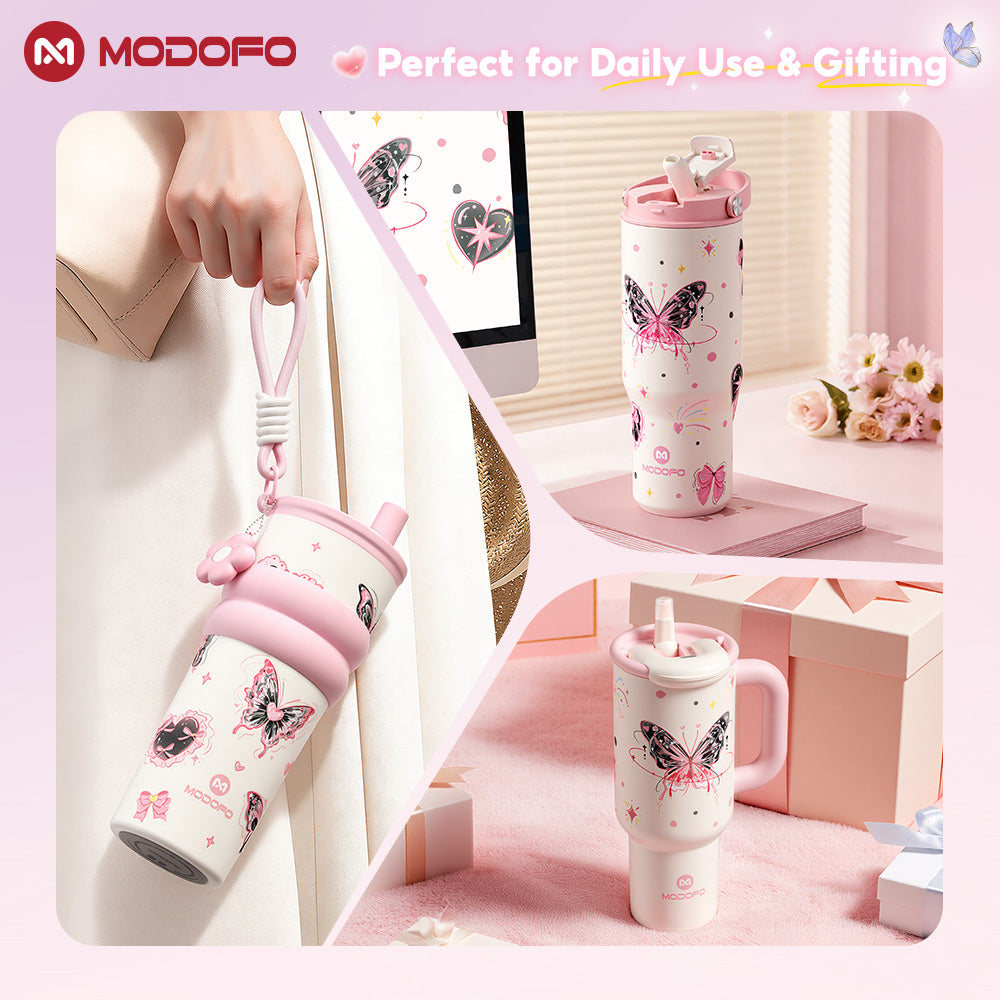 MODOFO Sweet Series❤ Straw Tumbler 304 SUS Thermos