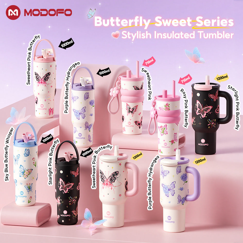 MODOFO Sweet Series❤ Straw Tumbler 304 SUS Thermos