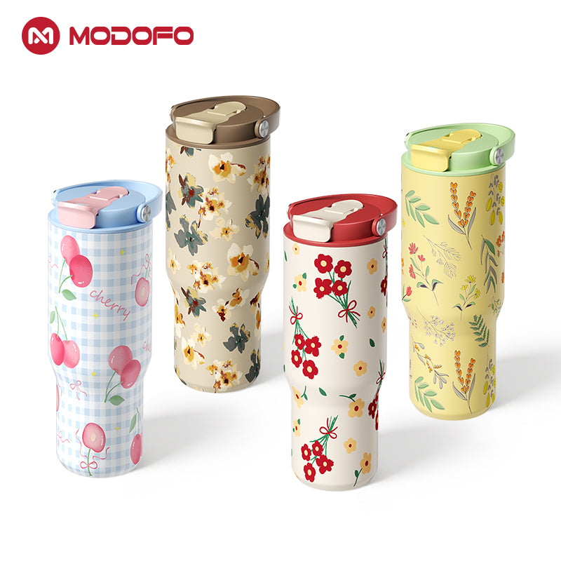 MODOFO 32 oz Select Drinking Tumbler with Bounce Straw
