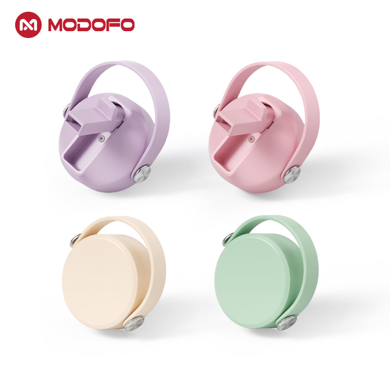 MODOFO Solid Color Insulated Bottle Cap with Straw - Compatible with Various Bottles 1000ml & 18oz