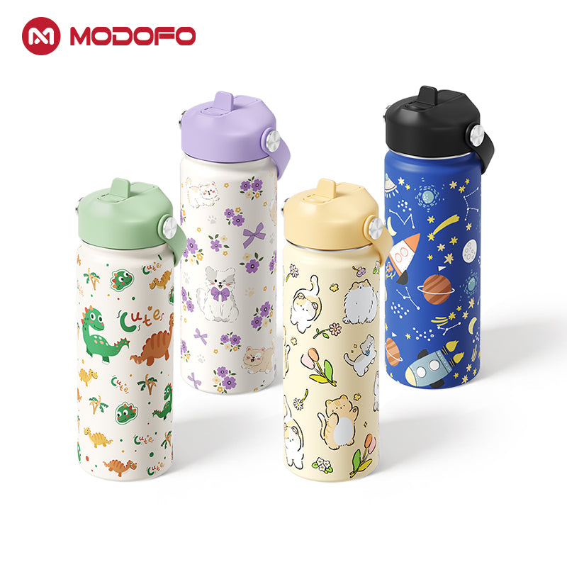 MODOFO 18oz Kids Cute Cartoon Series Drinking Cup