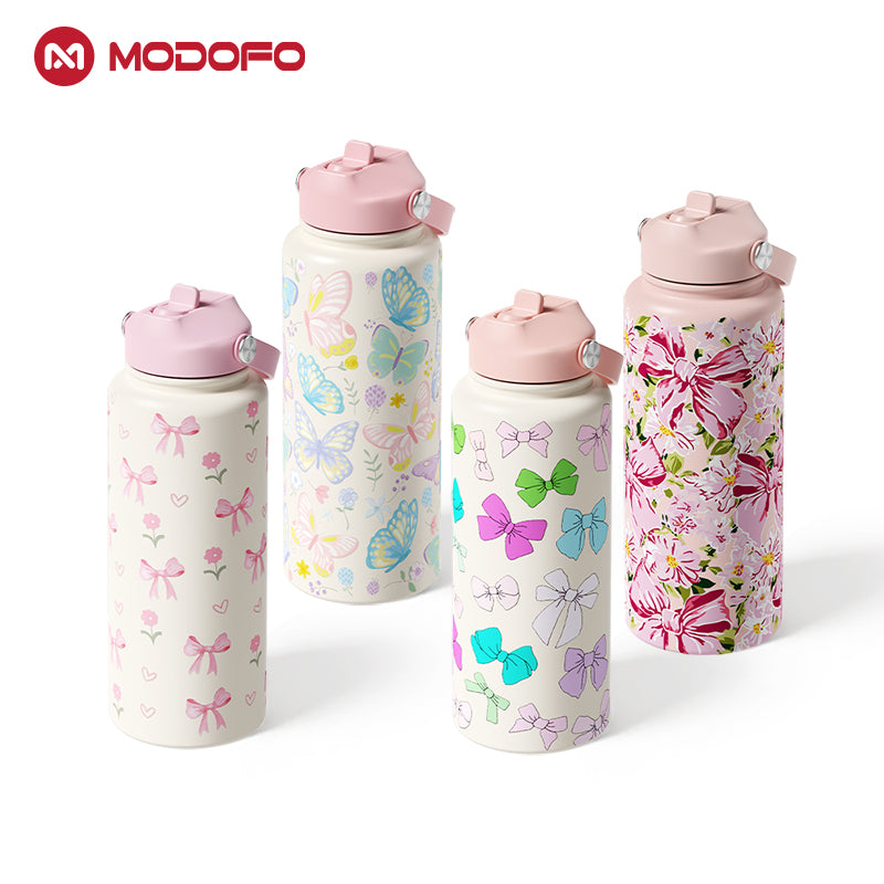 MODOFO 1200 ml Insulated Tumbler with Ceramic Liner & Tea Infuser