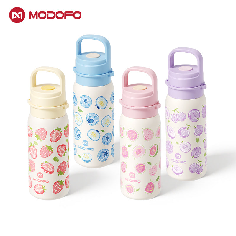 MODOFO 500 ml Insulated Tumbler with Strap – Carry Berry  | Compact Stainless Steel Bottle