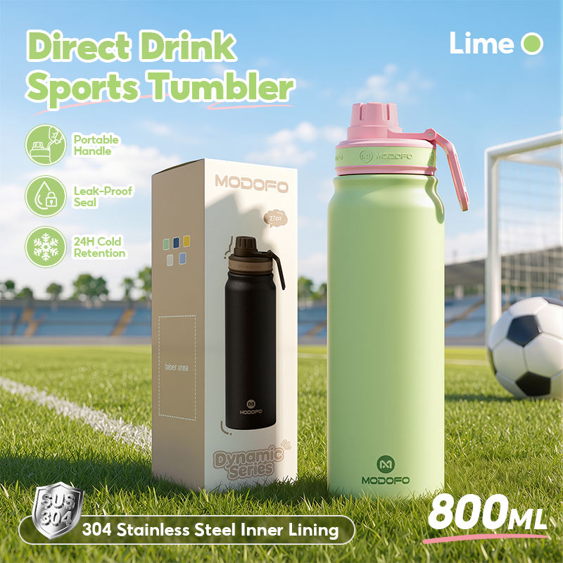 MODOFO Stainless Steel Vacuum Insulated Sports Water Bottle