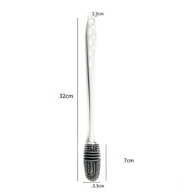 MODOFO Tumbler Brush Cup Brush Insulation Tumbler cleaning long handle Brush Silicone Brush