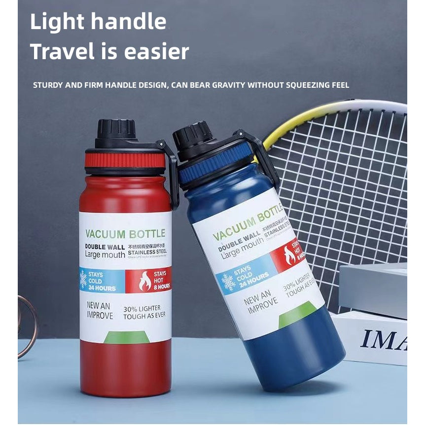 MODOFO 1000ml Sports Large Volume 304 Stainless Steel Vacuum Water Bottle