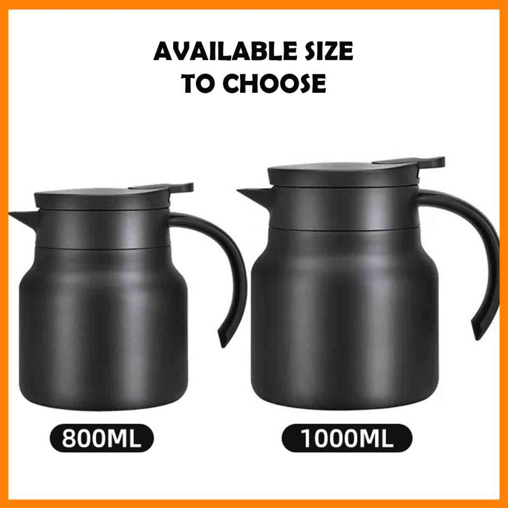 MODOFO Thermal Insulation Portable Stainless-Steel Teapot With Filter