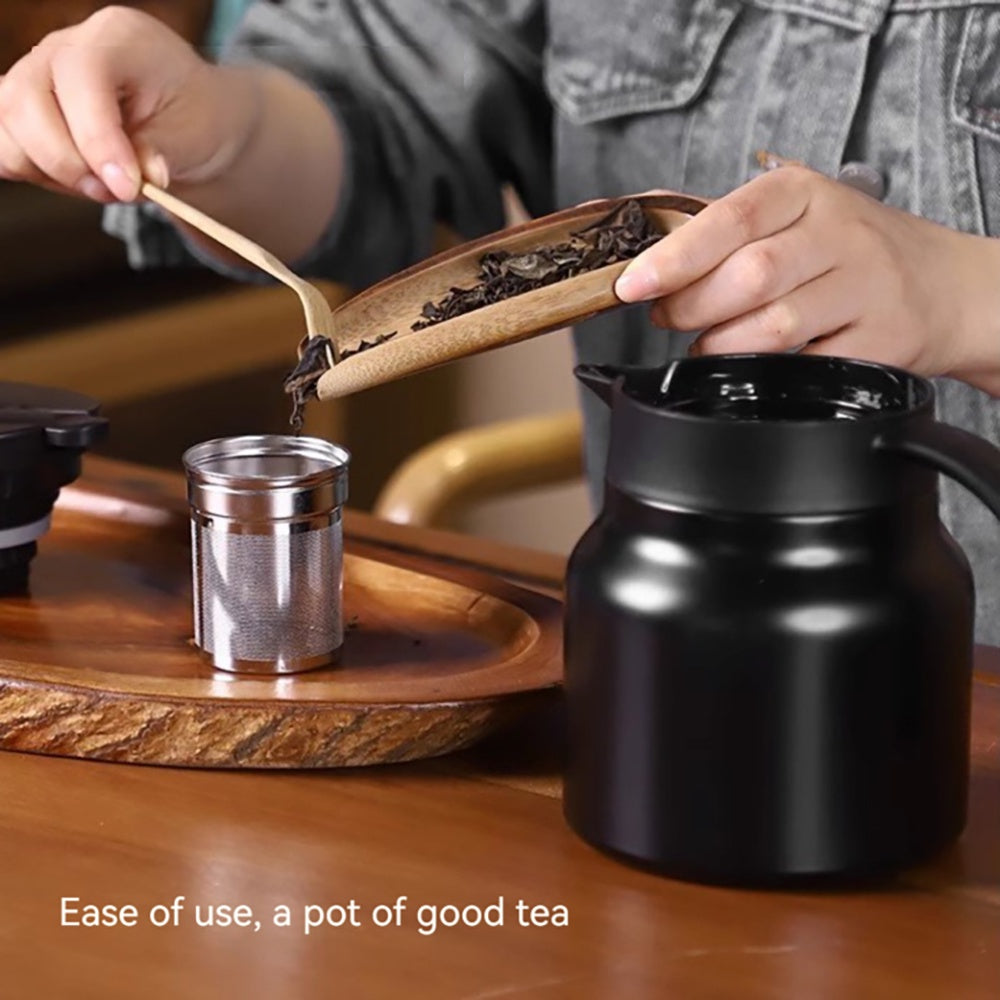 MODOFO Thermal Insulation Portable Stainless-Steel Teapot With Filter