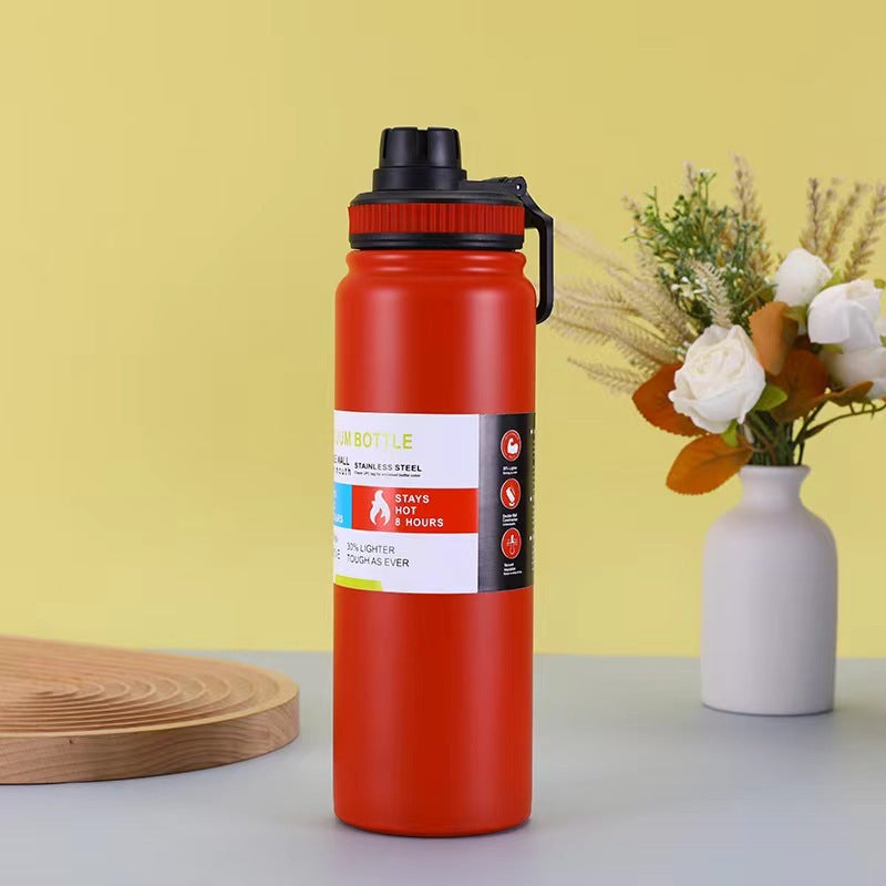MODOFO 1000ml stainless steel portable sports cup large grade drinking water cup