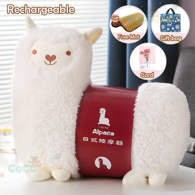 MODOFO Electric Alpaca Massage Pillow Neck Back Shoulder Massager