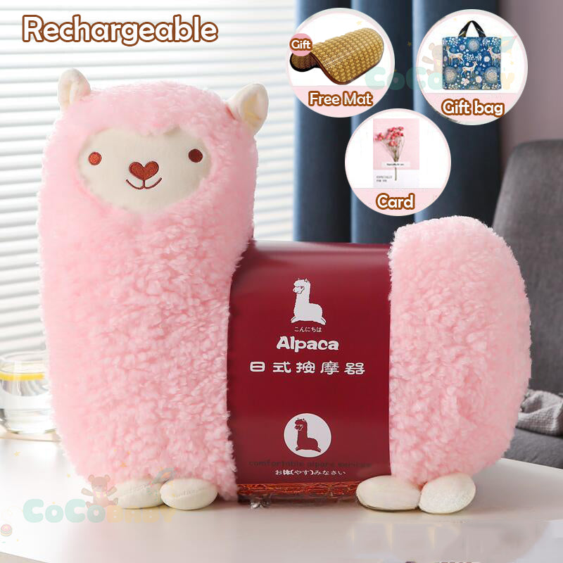 MODOFO Electric Alpaca Massage Pillow Neck Back Shoulder Massager