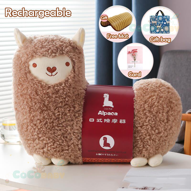 MODOFO Electric Alpaca Massage Pillow Neck Back Shoulder Massager