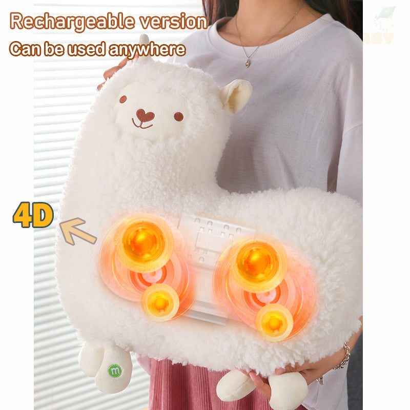 MODOFO Electric Alpaca Massage Pillow Neck Back Shoulder Massager