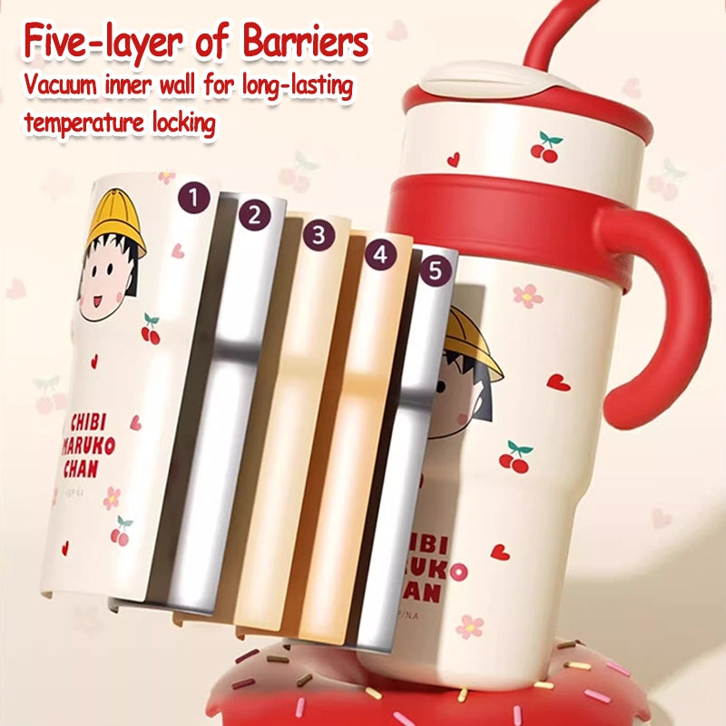 MODOFO Cute Cartoon Style 316 Stainless Steel Portable Water Bottle