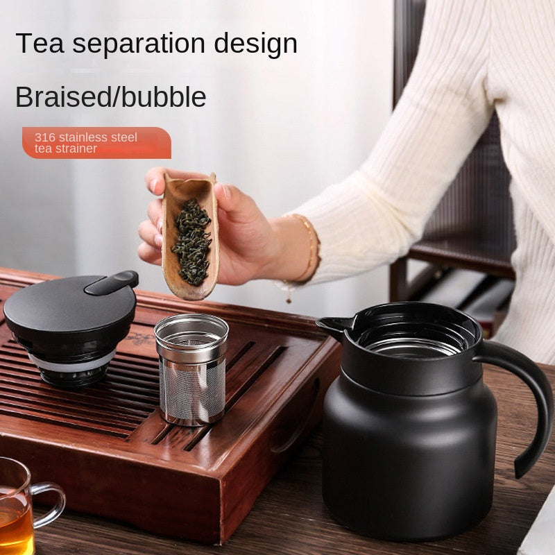 MODOFO Portable Insulation Stainless Steel Thermos Teapot