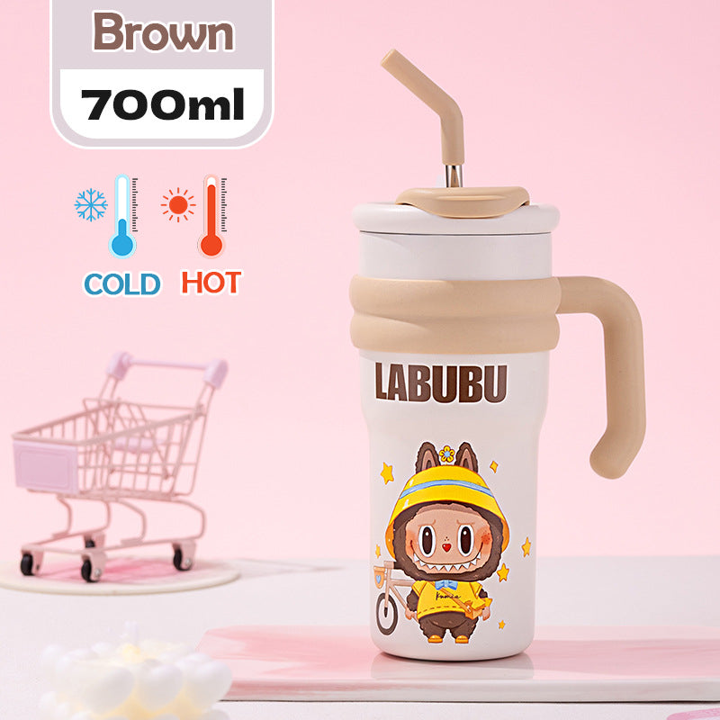 MODOFO 316 food grade labubu printed cartoon tin drinking water cup