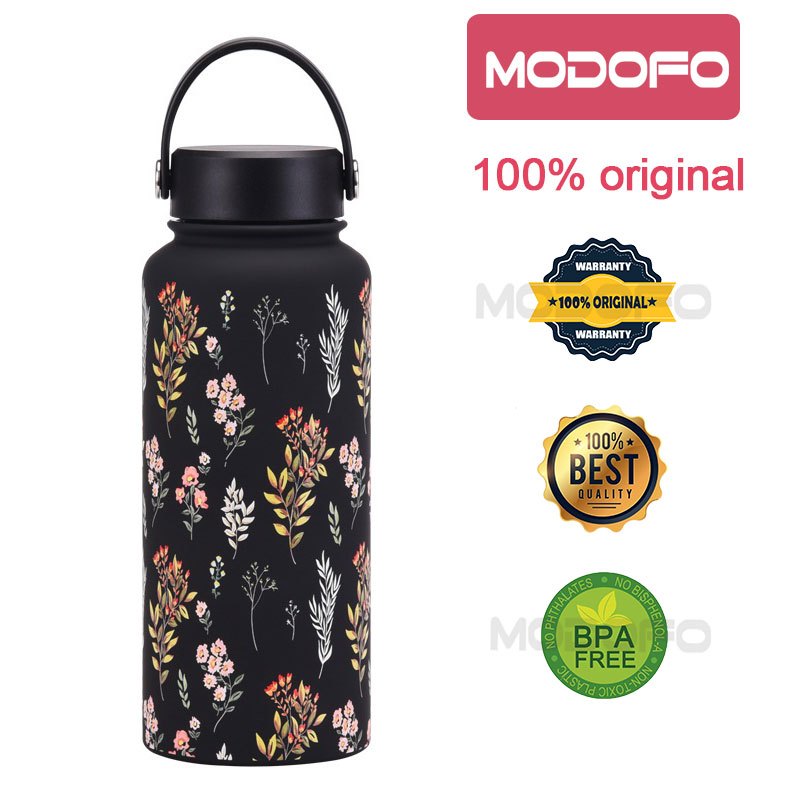 MODOFO 1000ML Large Volume Thermos Cup Printing Series Essential for Hydration