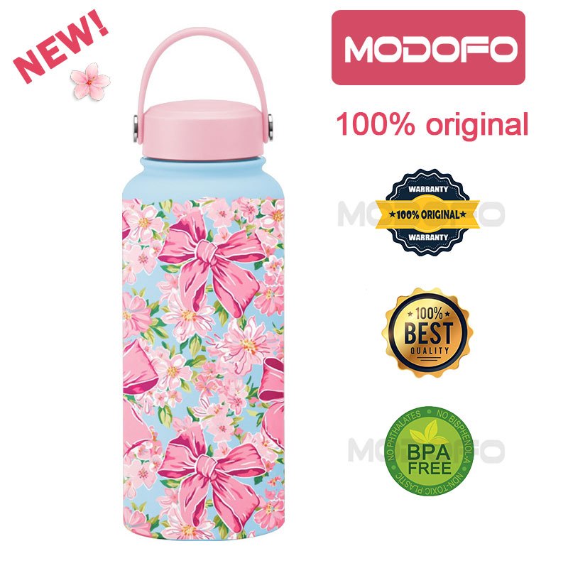 MODOFO 1000ML Large Volume Thermos Cup Printing Series Essential for Hydration